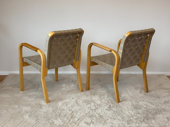 Image 1 of Sillones modelo 45 de Alvar Aalto para Artek, década de 1970. Juego de 2.