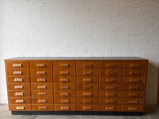 Vintage mid-century apothecary cabinet, chest of drawers