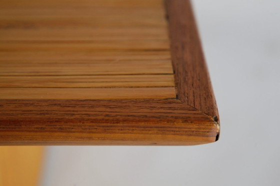 Tavolino Basso Giapponese in Bambù, Inizio XX Secolo, Tavolini da caffè, Legno, Marrone, Mid Century Modern (foto 8 di 8)