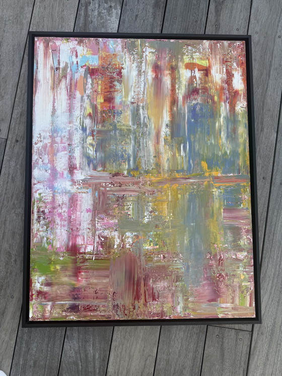Image 1 of Artwork incl. floating frame 90x70cm