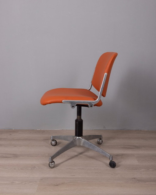 VINTAGE 1960S DESK CHAIR MODEL DSC 106 DESIGNED BY GIANCARLO PIRETTI FOR ANONIMA CASTELLI