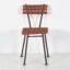 Set of antique red garden chairs (c.1920). Set of 4 pieces – Wood, Metal, Vintage (photo 15 of 15)