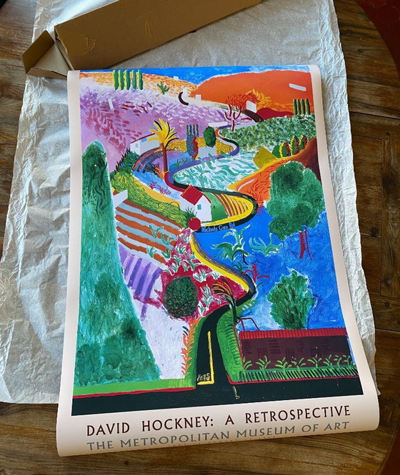 Image 1 of Nichols Canyon - David Hockney 1971 - Poster 61 × 91 cm