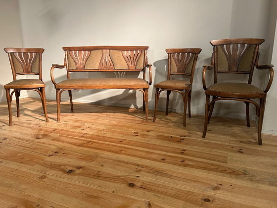 Image 1 of Conjunto de salón Josef & Jacob Kohn Art Nouveau Viena