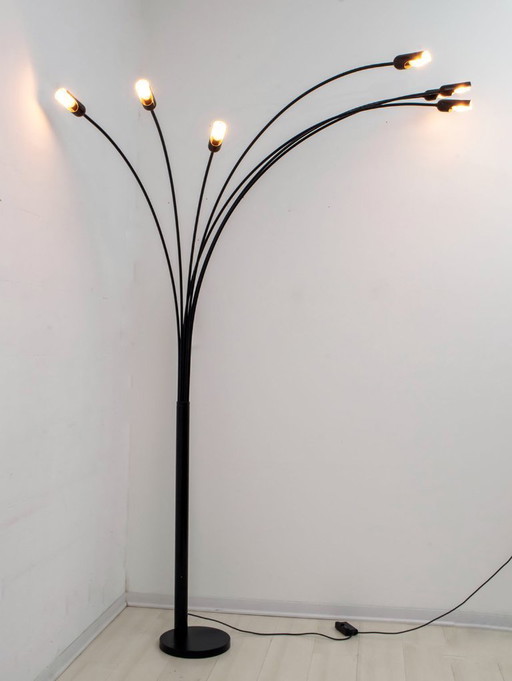 Relux Milano Mid Century Moderne Italiaanse Bogen Vloerlamp, 1970