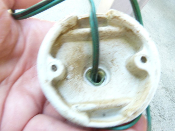 Image 1 of Lampada da parete Art Déco in porcellana e vetro stampato