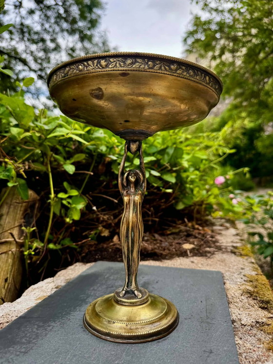 Gran cuenco de latón para frutas mujer Art Nouveau – Brass (photo 2 of 6)