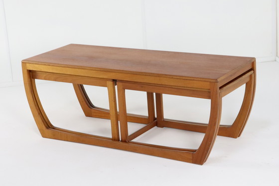 Image 1 of Beithcraft Coffee Table With 2 Nesting Tables 'Ratho' Vintage