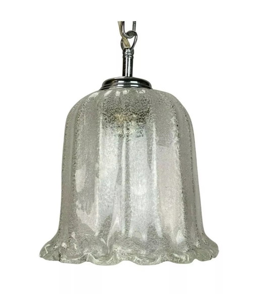 60s 70s lamp hanging lamp ball lamp bubble chrome glass space age design
