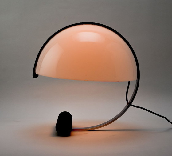 Image 1 of Mid-Century Design Meta Globe Shaped Chrome and Plexiglass Table Lamp by Stilnovo for Artimeta, Italy / Netherlands, 1970s