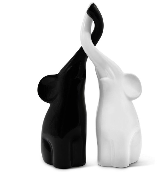 Image 1 of Figurine Elephants Harmonic Couple