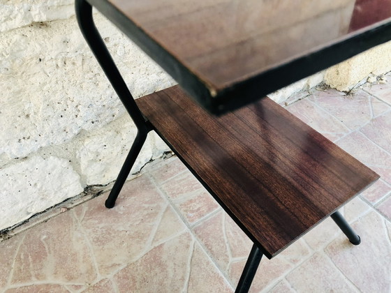 Image 1 of  Vintage Metal Side Table With Formica Top, 1960S