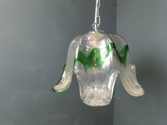 Image 1 of Vintage Murano glazen hanglamp, voor Mazzega, 1960