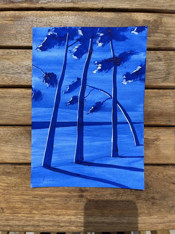 Image 1 of Gouache artist's sketch, 21x15cm
