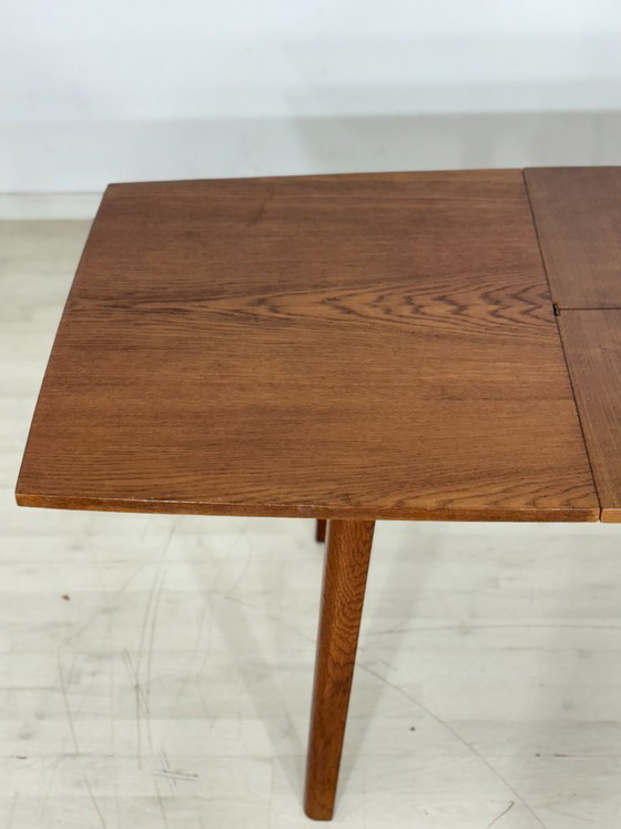 Image 1 of Vintage Dining Table / Mid-Century Extendable and Height-Adjustable Dining Table / 1960s Kitchen Table