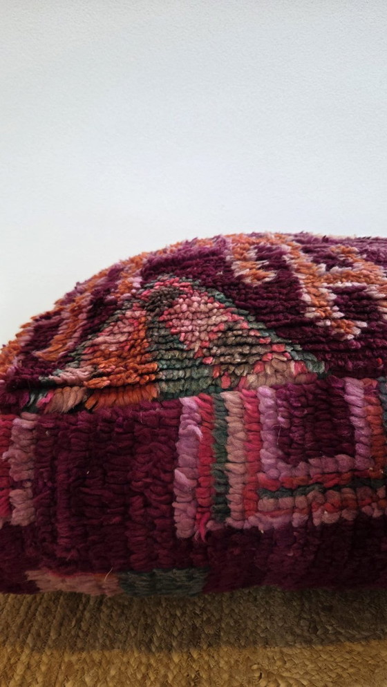 Image 1 of Moroccan pouf, bohemian soft floor cushion