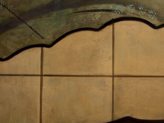 Image 1 of Sérigraphie japonaise Byobu à six panneaux sur papier Période Edo 19e siècle