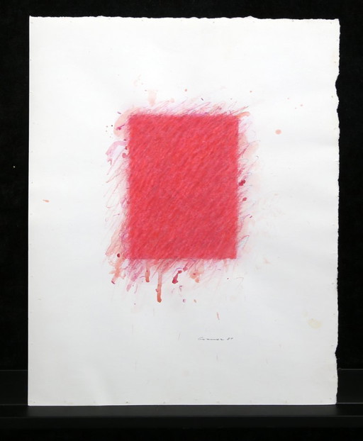 Berner, Bernd - zonder titel - 1981 - gouache + krijt op geschept papier - met de hand gesigneerd