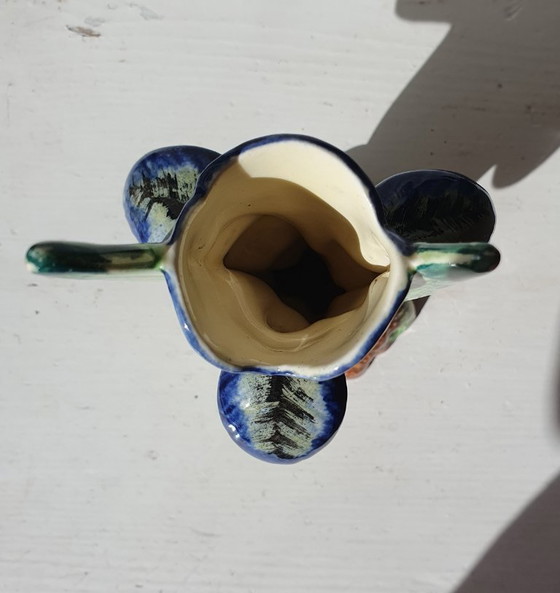 Image 1 of Shorter&Sons Staffordshire vase IRIS hand painted