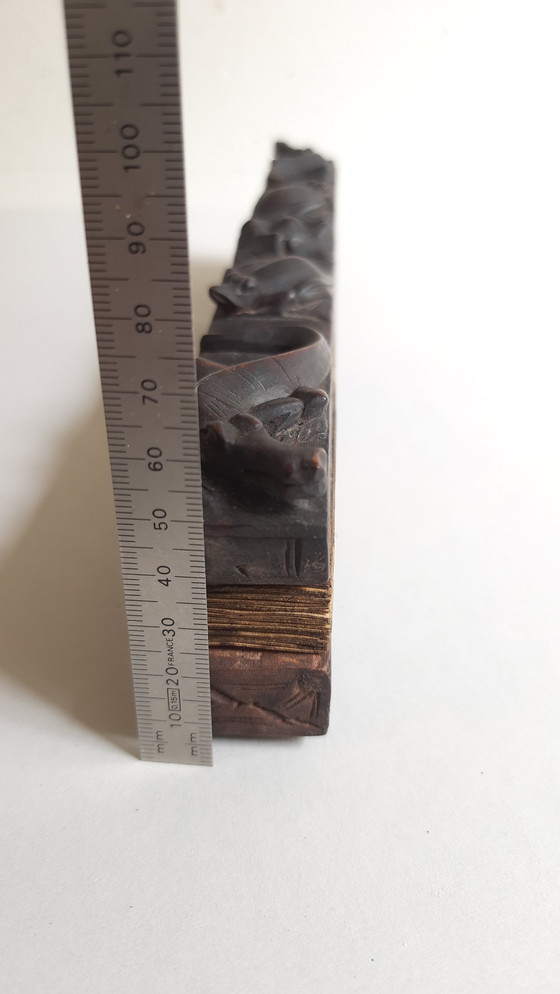 Image 1 of 1 manoscritto Lontar, Bali, intaglio su legno, metà del XX secolo
