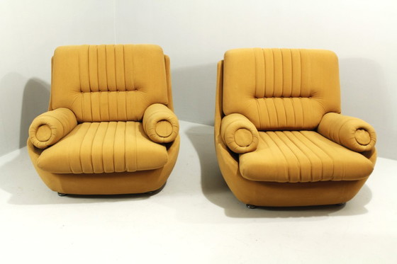 Image 1 of Fauteuil lounge Space Age n° 23 de Jitona, années 1970, lot de 2