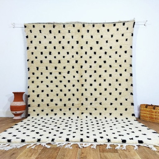 Authentischer handgewebter Beni-Ourain-Berberteppich | 294 × 194 cm | Marokkanische Wolle