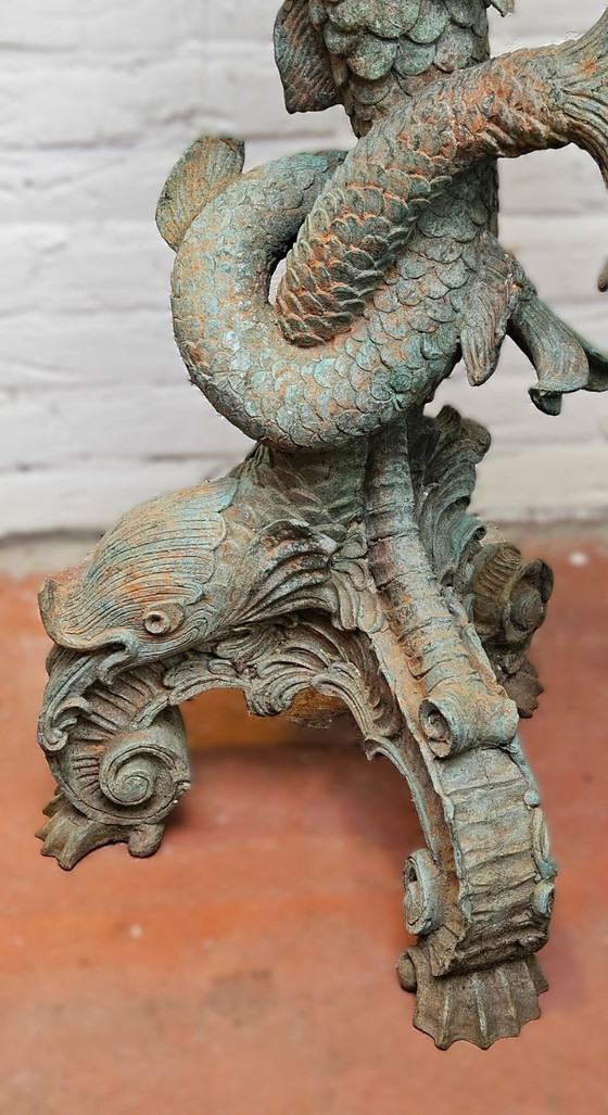 Image 1 of Monumental Rococo-style Bronze Pedestals