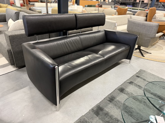 Image 1 of Leolux Goncharov Sofa black leather