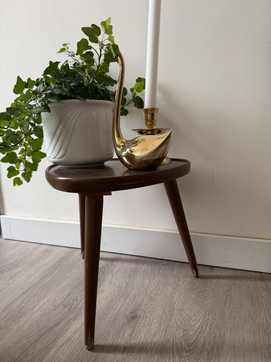 Image 1 of 1970s triangular plant table