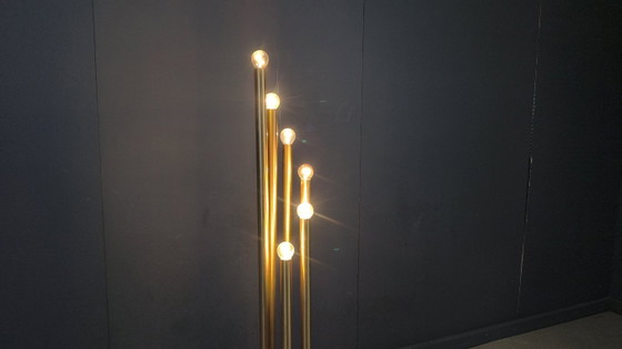 Lampada da terra vintage in ottone, anni '70 – Lampade da terra, Metal, Brass (photo 2 of 8)