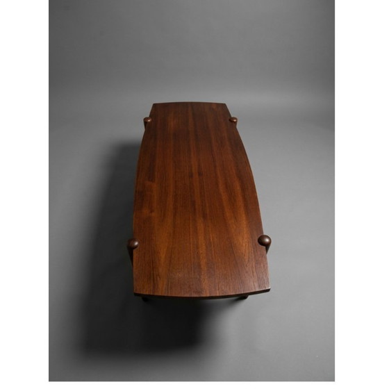 Image 1 of Table basse vintage Creafort avec plateau réversible - style moderne du milieu du siècle