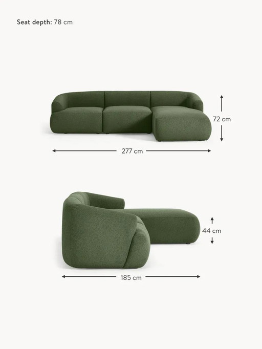 Westing modulaire bouclé hoekbank Sofia