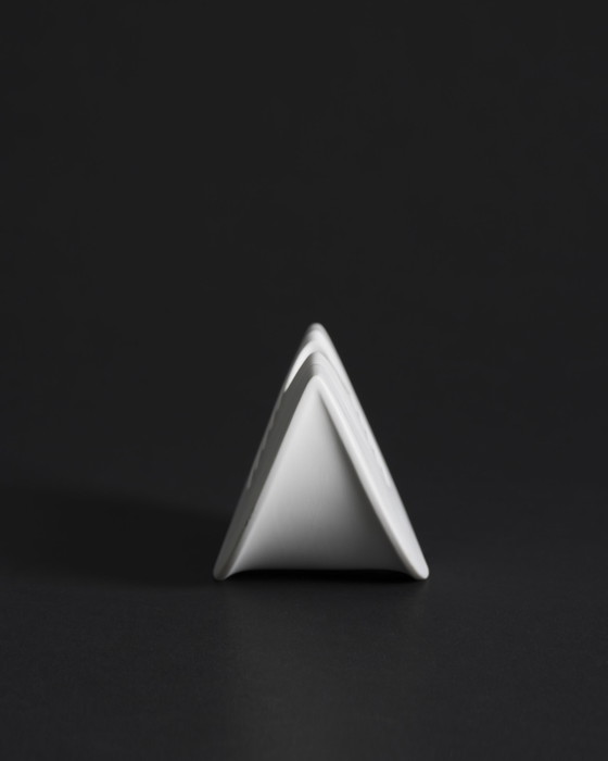 Image 1 of Rosenthal Studio Line Bisque Porzellan Vase Duo Ambrosio Pozzi TOTEM Minimalist