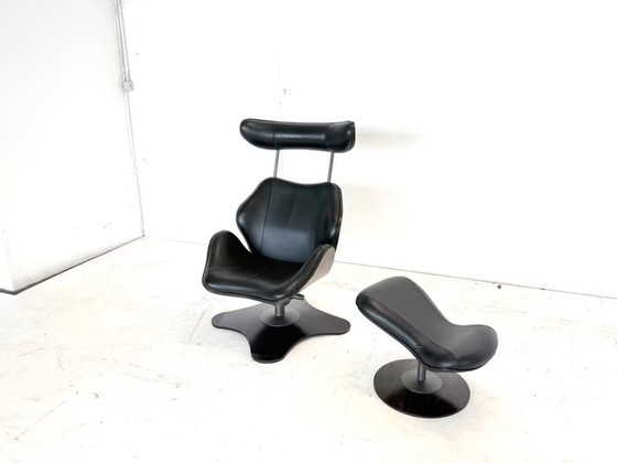 Image 1 of Stokke Varier Tok Leder Design Sessel Toshiyuki Kita Stuhl Relax