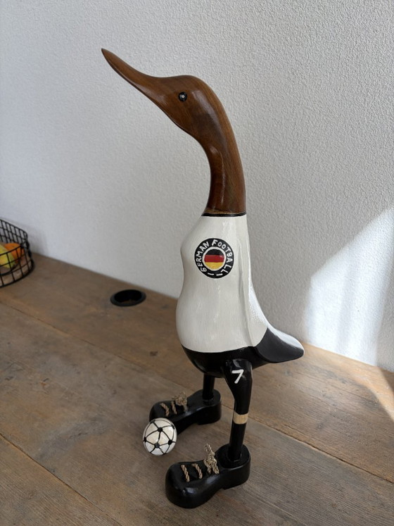 Anatra da calcio in legno fatta a mano | Oggetto decorativo | 43 cm – Oggetti decorativi (photo 2 of 8)