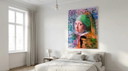 Contemporary Vermeer – Pop Art auf Acrylglas, 80 × 100 cm