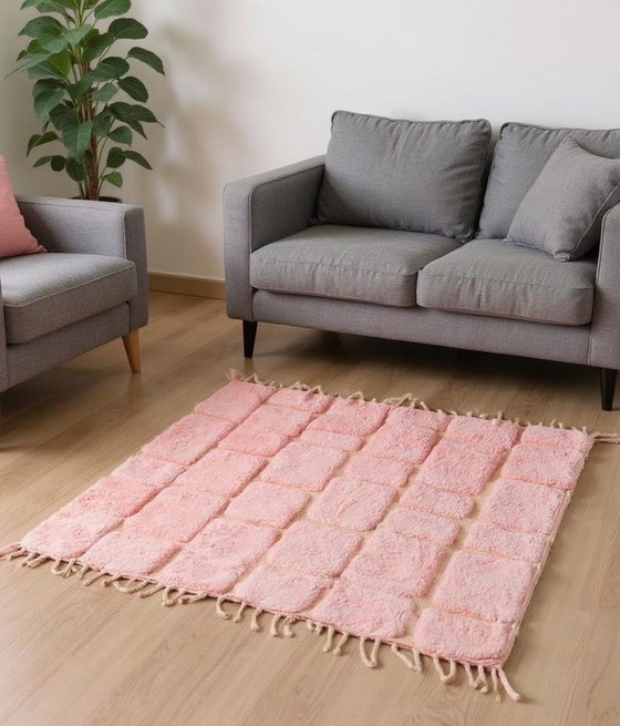 Image 1 of Tapis en laine pure traditionalle marocaine taille 150/250 cm