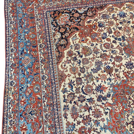 Rare Extra Large Vintage Isfahan Rug | Kork Wool | Persian Rug | 400×570 cm – Rugs & carpets, Cotton (photo 11 of 17)