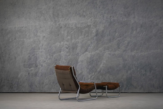 Image 1 of Fauteuil en sofa set uit het midden van de 20e eeuw, ontworpen door Gillis Lundgren, Ikea Zweden, jaren 70.