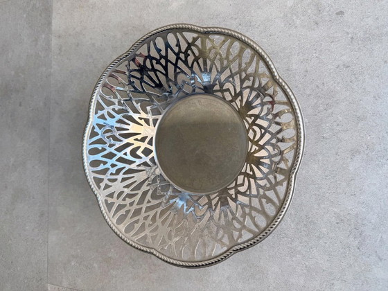 1x Classic Vintage Alessi Basket / Bowl – Metal, rvs (photo 3 of 6)