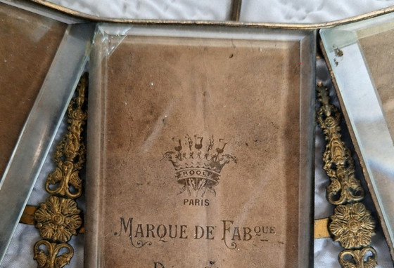 Triple Roolf Paris Photo Frame – Louis XVI Style – Circa 1900 – Other (photo 4 of 5)