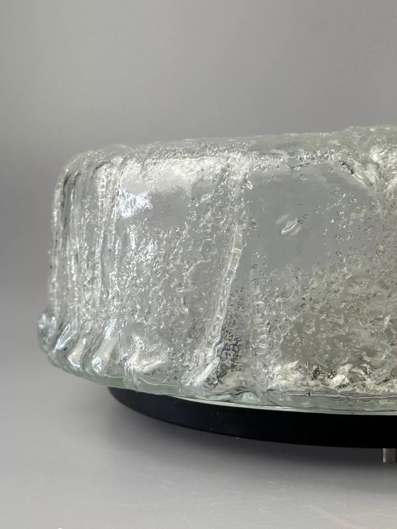 Image 1 of 60er 70er Jahre Deckenlampe Glashütte Limburg Germany Plafoniere Space Age