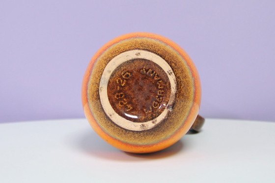Image 1 of vaso marrone e arancione Germania Ovest