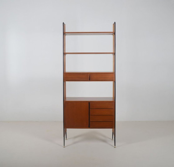 Image 1 of Italian freestanding wall rack by ISA Bergamo, 1950s