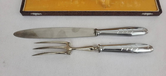 Couverts de service en acier inoxydable – Art Deco (photo 7 of 8)