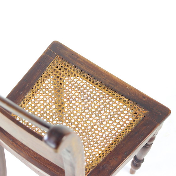 Image 1 of Chaise en bois et en rotin, Tchécoslovaquie, années 1910