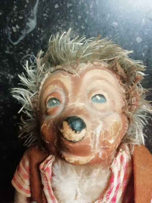 Steiff Mecki Hedgehog Vintage Toy Antique 50S