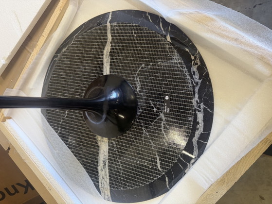 Image 1 of Knoll Tulip side table Nero Marquina marble in NEW CONDITION! Eero Saarinen