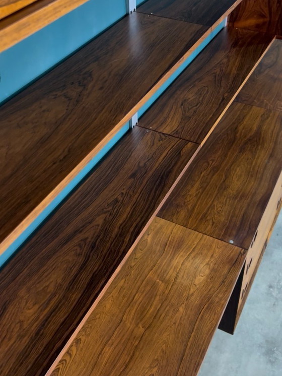 Image 1 of Albert Hansen rosewood chrome Danish wall system