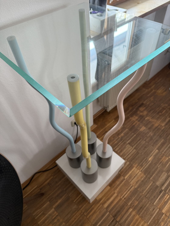 Image 1 of ETTORE SOTTSASS musealer Stehtisch „Strutture tremano“ MemphisMilano